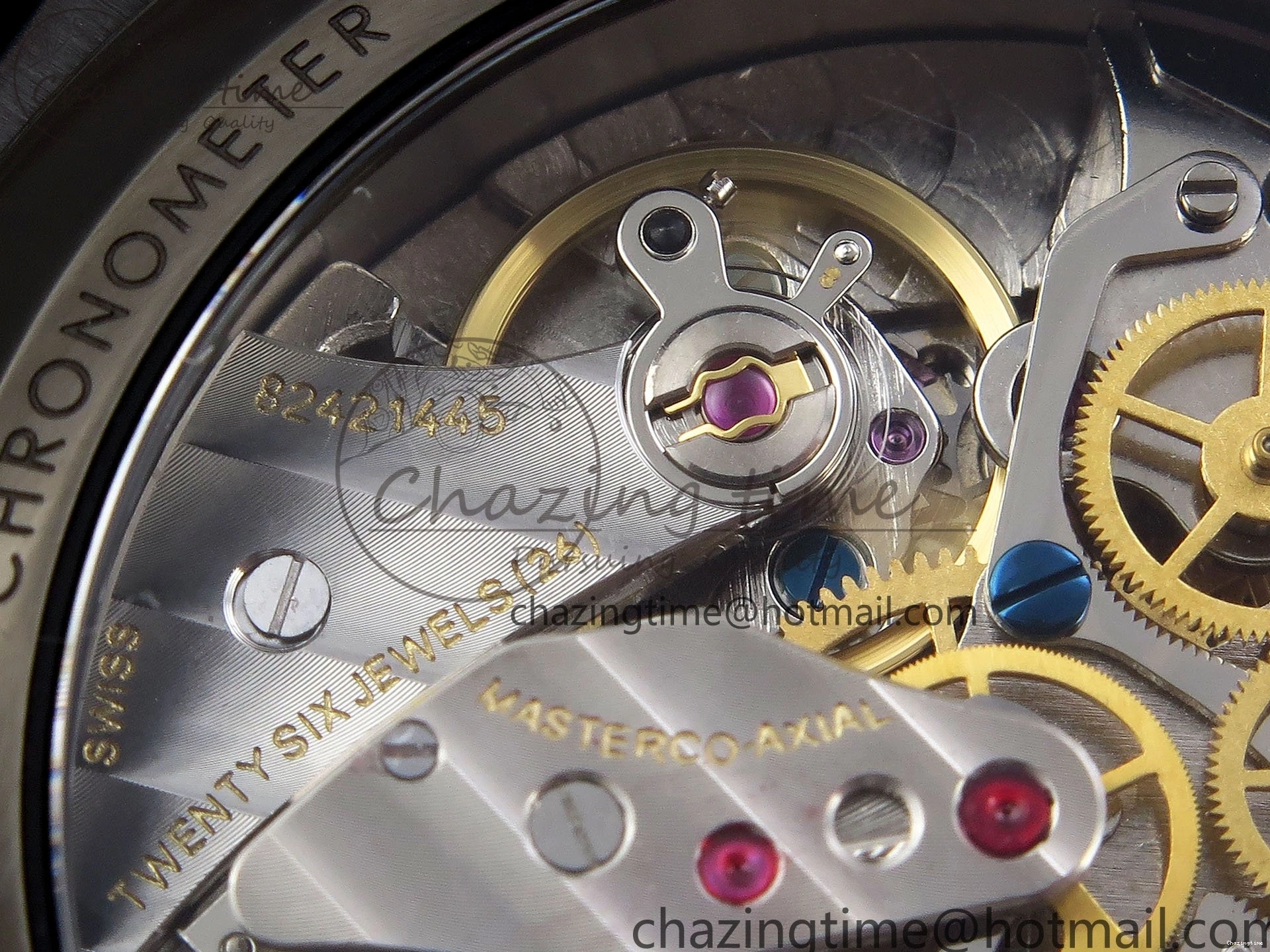 0413 Speedmaster Black Benom PVD Moon RMF Best Edition on PVD Bracelet Lemania HW WrinkleFree 7727